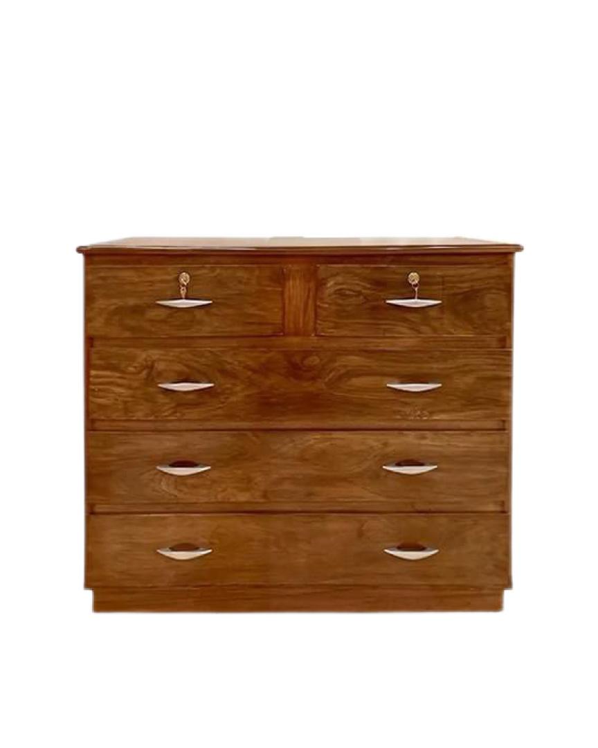 Comoda CBC Madera 5 Cajones C/Cerradura 1,15mts - Imagen 2