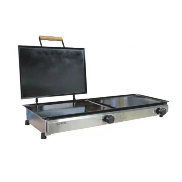 Hamburguesera Tomasi a gas 90CM C/Tapa - Imagen 3