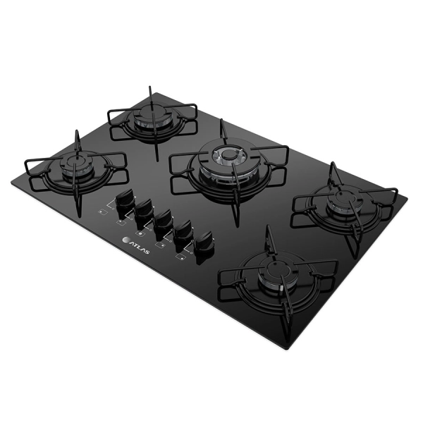 Cocina Atlas Anafe 5 Hornallas A Gas Cooktop Agile - Imagen 4