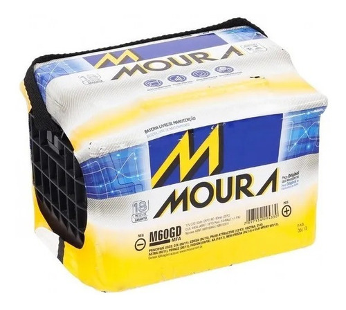 Bateria 12v Moura 60a (-/+) Borne Grueso "Derecho". - Imagen 2