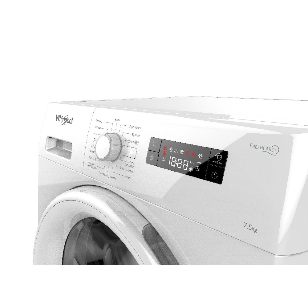 Lavarropas Whirlpool 7,5Kg Inverter Carga Frontal Fresh Care MOD.WLF752B25F - Imagen 3