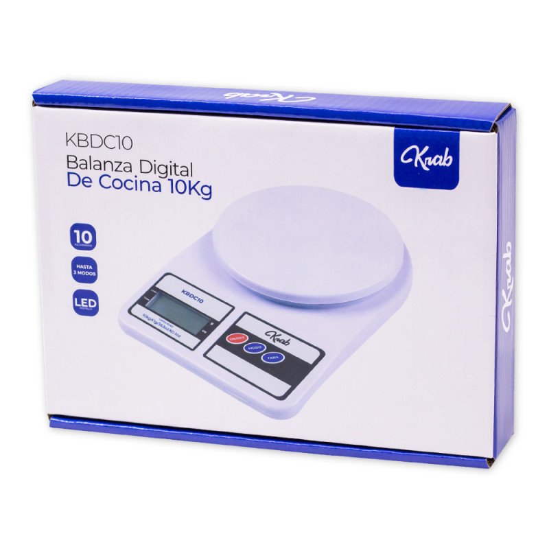Balanza De Cocina Krab 10KG MOD.KBDC10 - Imagen 2