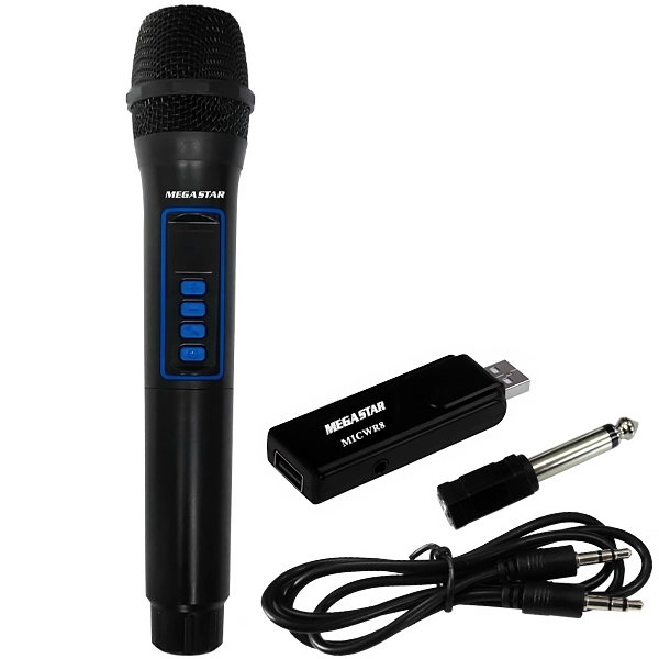 Microfono Inalambrico Megastar Recep USB 50mts MOD.MICWR8