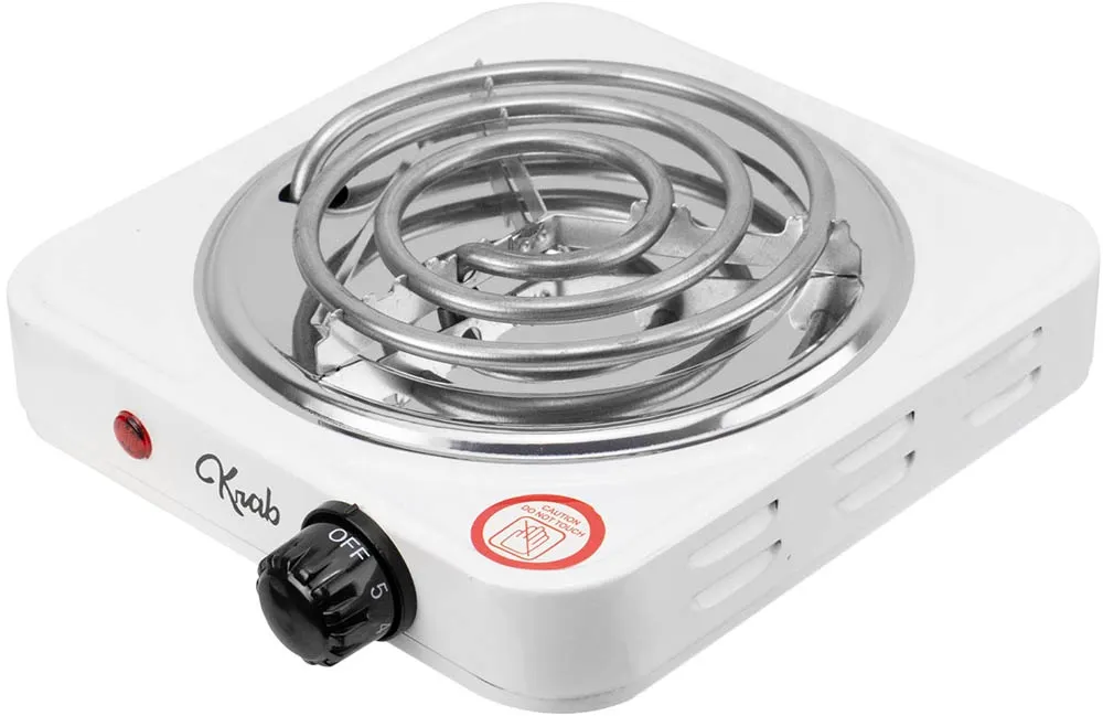 Cocina Electrica Krab 1H 1000W Tipo Espiral MOD.KBCE1001