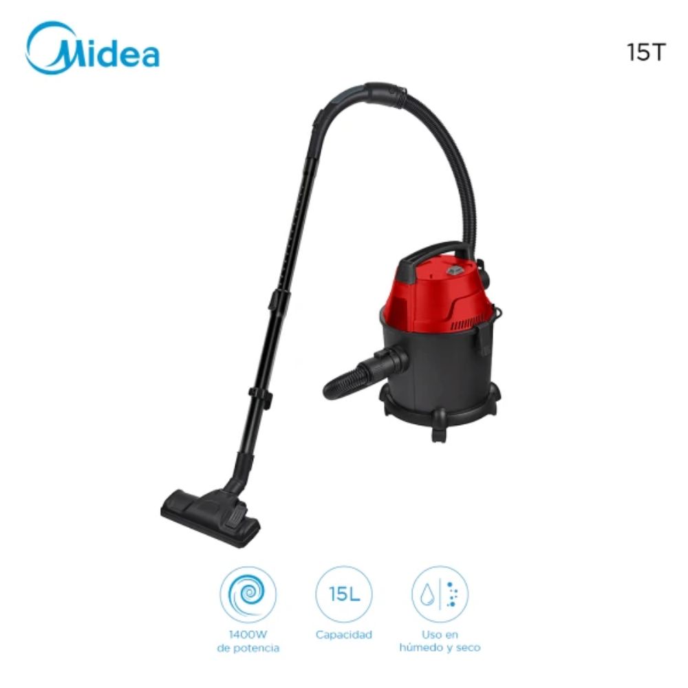 Aspiradora Midea Agua y Polvo 15lts 1400w - Imagen 3