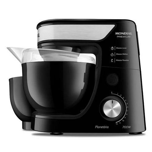 Batidora Mondial Planetaria 12Vel 700w Negra BP-03-B