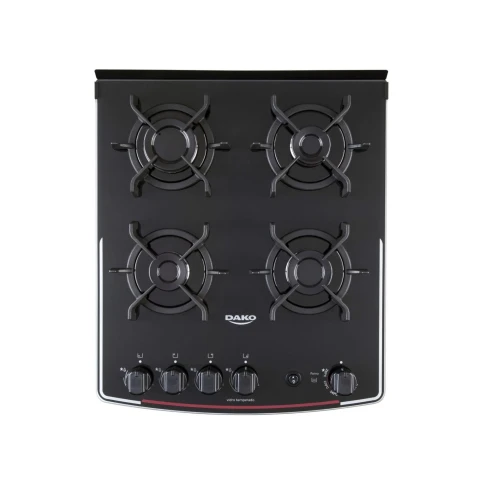Cocina Dako Supreme Glass 4H/Horno A Gas/Negro MOD.1993 - Imagen 3