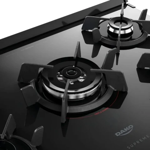 Cocina Dako Supreme Glass 5H/Horno A Gas/Negro MOD.1995 - Imagen 6