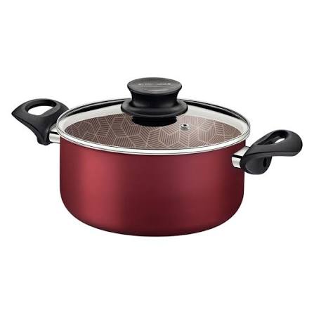 Cacerola Tramontina C/Tapa Vidrio 8lts 28cm Paris Bordo 28524/728